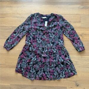 LOFT Long Sleeve Tierd Swing Dress - size M - NEW WITH TAGS